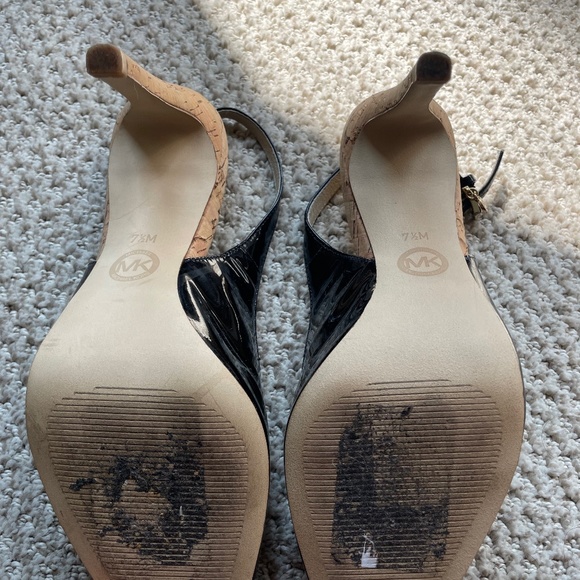 Michael Kors Patent and cork stilettos heels - Picture 3 of 3